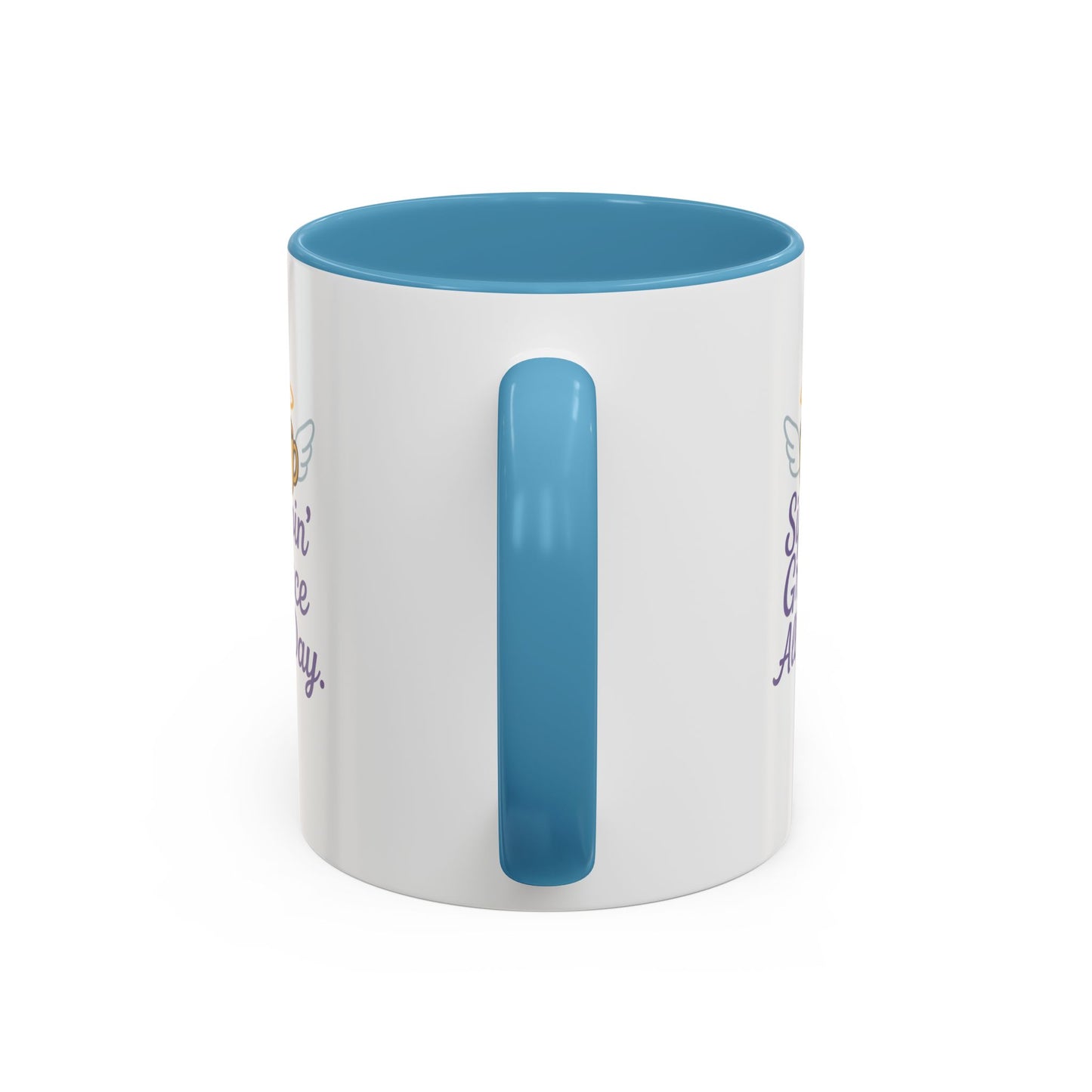 Sippin' Grace All Day Coffee Mug, Cute Coffee Cup, Inspirational Mug, Gift for Coffee Lovers, Perfect for Any Occasion
