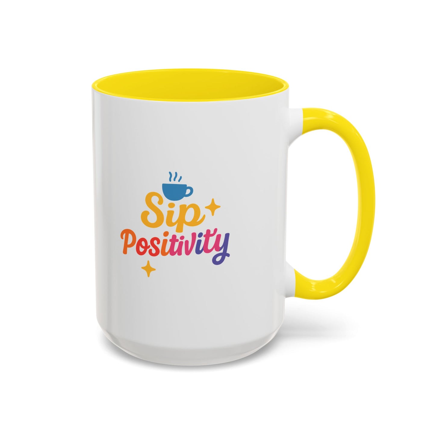 Sip Positivity Accent Coffee Mug (11, 15oz)