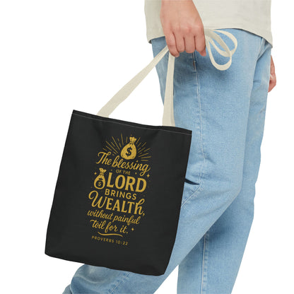 Blessing Tote Bag - Inspirational Christian Quote, Motivational Gift, Bible Verse Accessory, Versatile Shopping Bag, Spiritual Tote