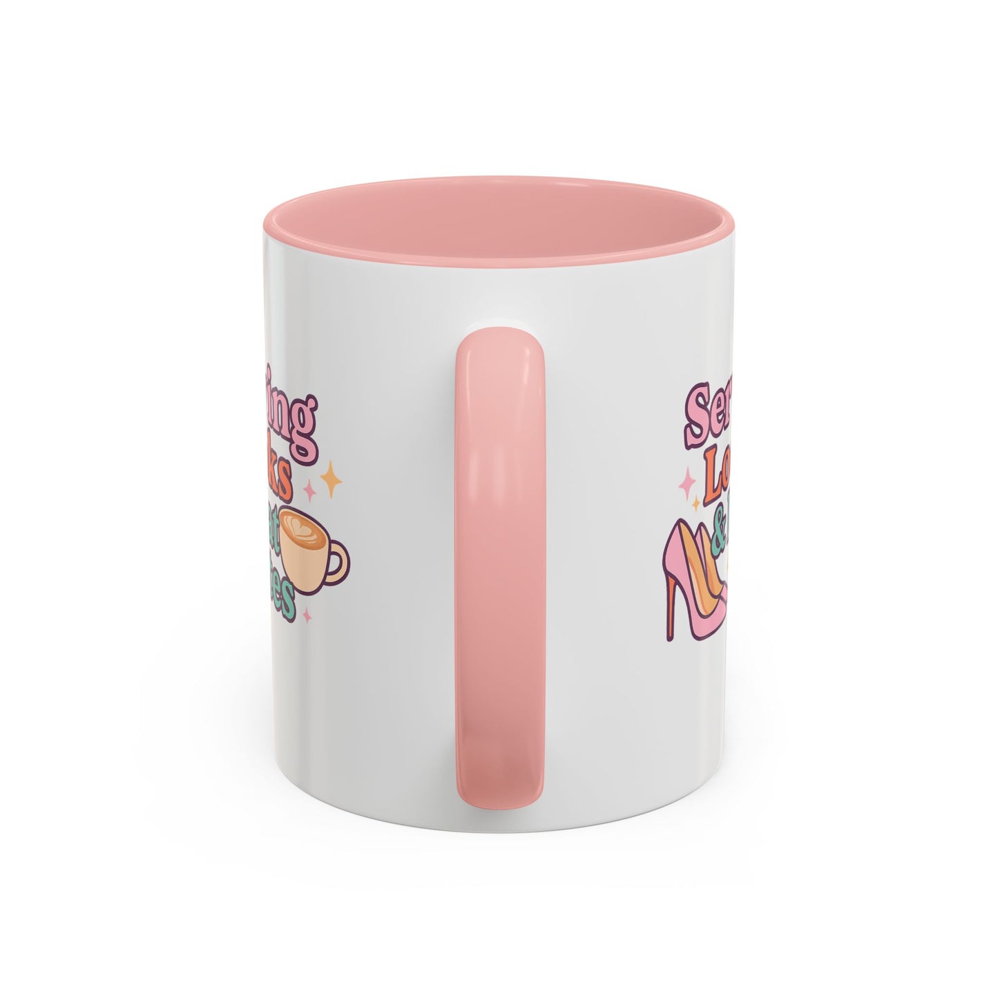 Serving Look and Latte Accent Coffee Mug (11, 15oz)