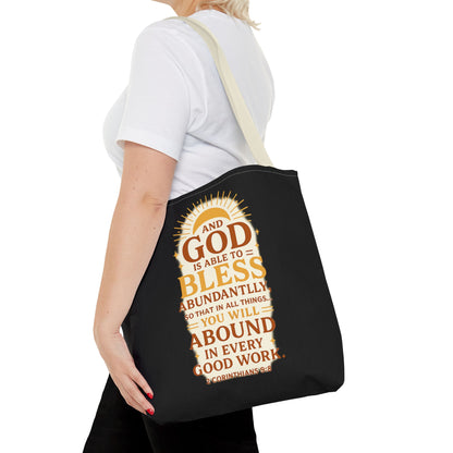Faith-Inspired Tote Bag, Inspirational Gift, Christian Decor, Church Outing, Everyday Use, Scripture Tote