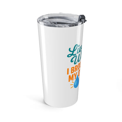 Living Water 20oz Tumbler - Inspirational Drinkware, Faith-based Gift, Bible Lover Mug, Christian Travel Cup, Unique Religious Tumbler