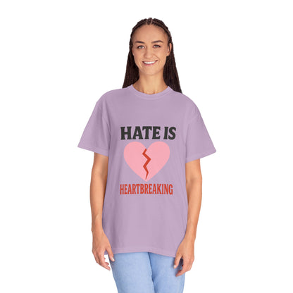 Heartbreaking Message Awareness Garment-Dyed T-Shirt