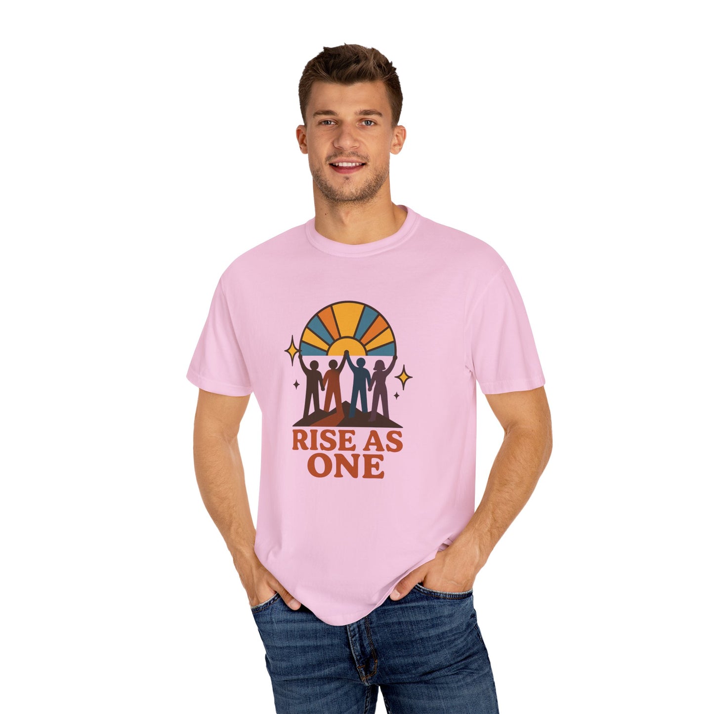 Unity Graphic Tee - Inspirational Unisex Shirt - Rise As One T-shirt, Equality Apparel, Gift for Social Activists, Summer Fashion