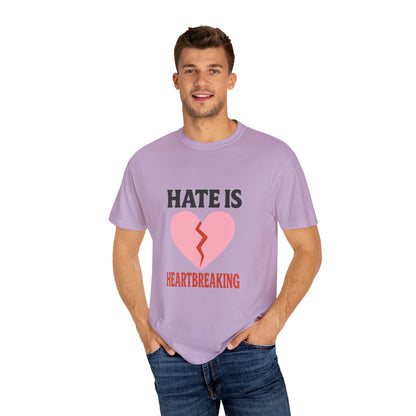 Heartbreaking Message Awareness Garment-Dyed T-Shirt