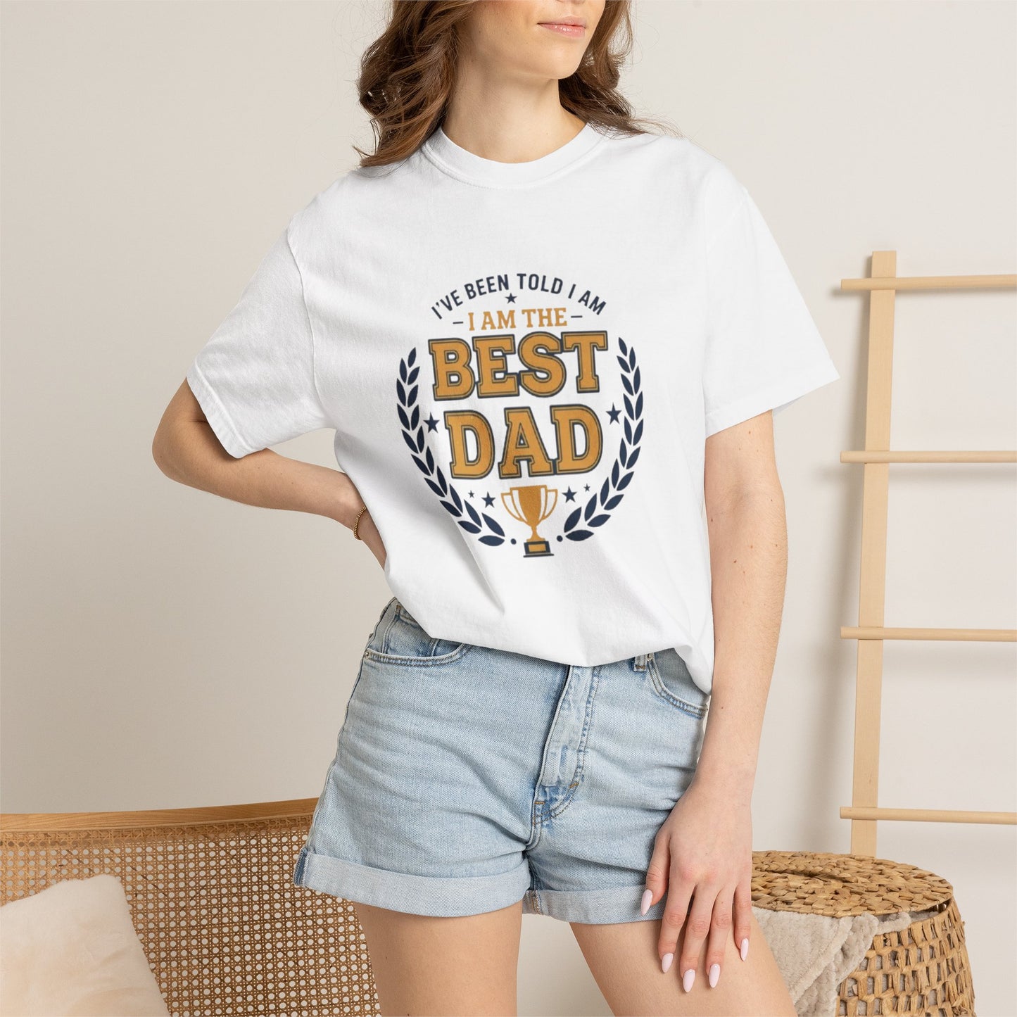 Best Dad T-Shirt - "I Am The Best Dad" Trophy Tee for Father's Day & Gifts