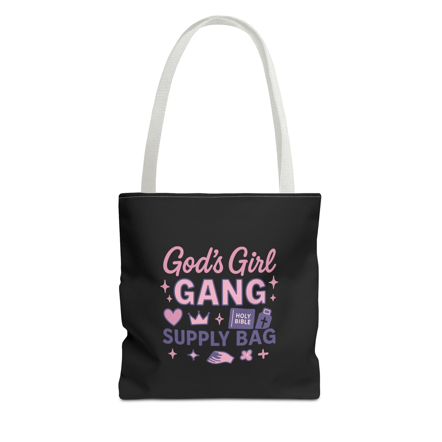 God's Girl Gang Tote Bag | Stylish Supply Bag, Gift for Friends, Everyday Use, Eco-Friendly Shopping, Fun & Functional