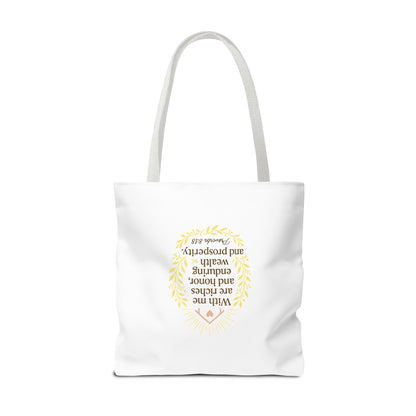 Prosperity Bible Verse Tote Bag