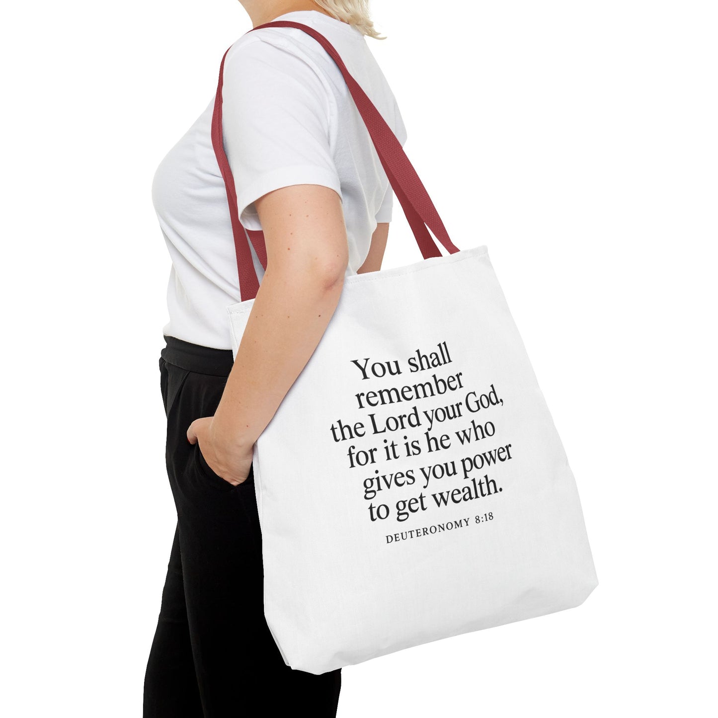 Inspirational Tote Bag - Faith Quote, Bible Verse Gift, Christian Tote, Scripture Bag, Positive Affirmation Accessory