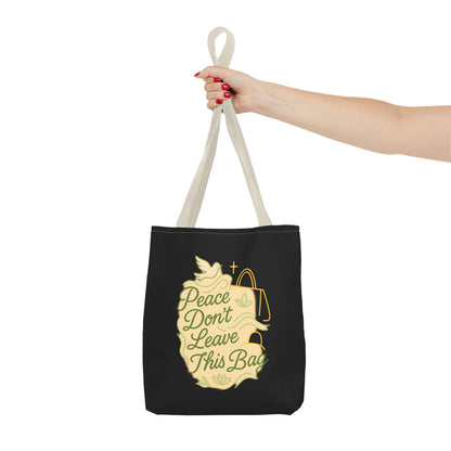 Peaceful Spirit Tote Bag, Eco-Friendly Canvas Bag, Stylish Shopping Bag, Inspirational Gift, Everyday Tote, Faith-Based Accessory