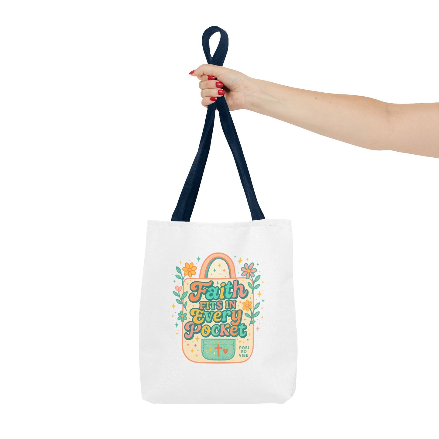 Faith-Inspired Tote Bag for Everyday Use, Shopping, Gifts, Beach, Eco-Friendly, Floral Design