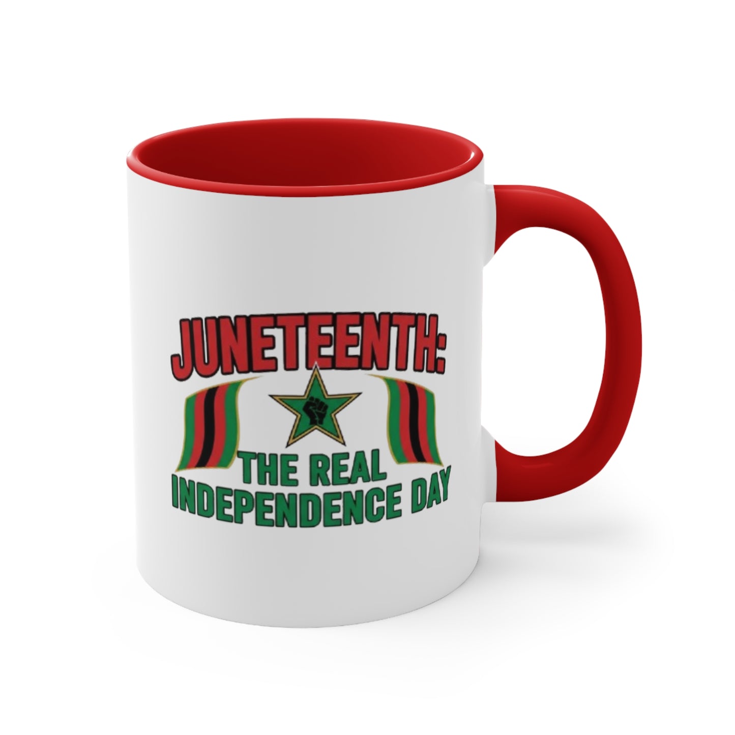 Juneteenth 'The Real Independence Day' Accent Mug