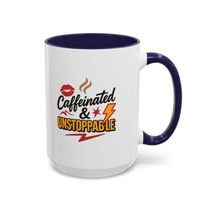 Caffeinated & Unstoppable Coffee Mug - Fun Gift for Coffee Lovers, Cute Office Decor, Motivational Drinkware, Perfect for Birthdays, [...]