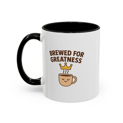 Brewed for Greatness Coffee Mug - Motivational Ceramic Cup, Office Gift, Home Decor, Birthday Present, Tea Lovers