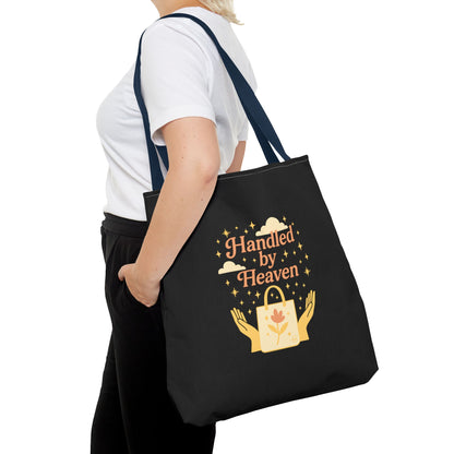 Heavenly Handled Tote Bag - Eco-Friendly Gift, Everyday Carry, Shopping Companion, Gift for Her, Travel Essential