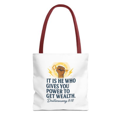 Empowering Inspirational Tote Bag, Motivational Bag, Gifts for Motivated Individuals, Scripture Tote, Versatile Shopping Bag