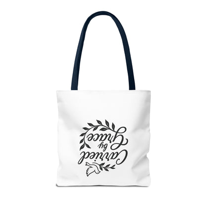 Carried by Grace Faith Tote Bag