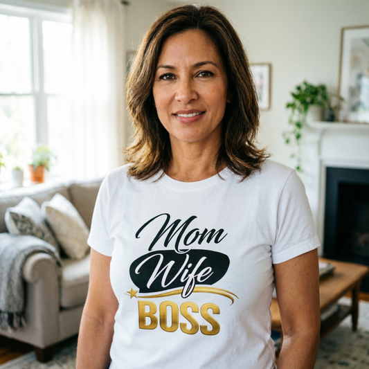 Mom Wife Boss Unisex Tee