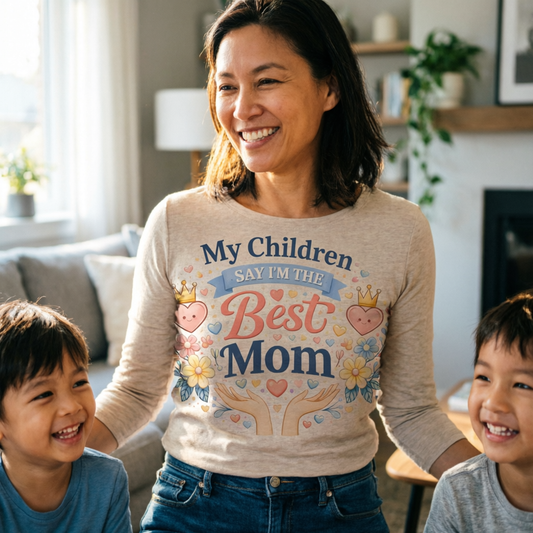 My Children Say I'm The Best Mom Long Sleeve Tee