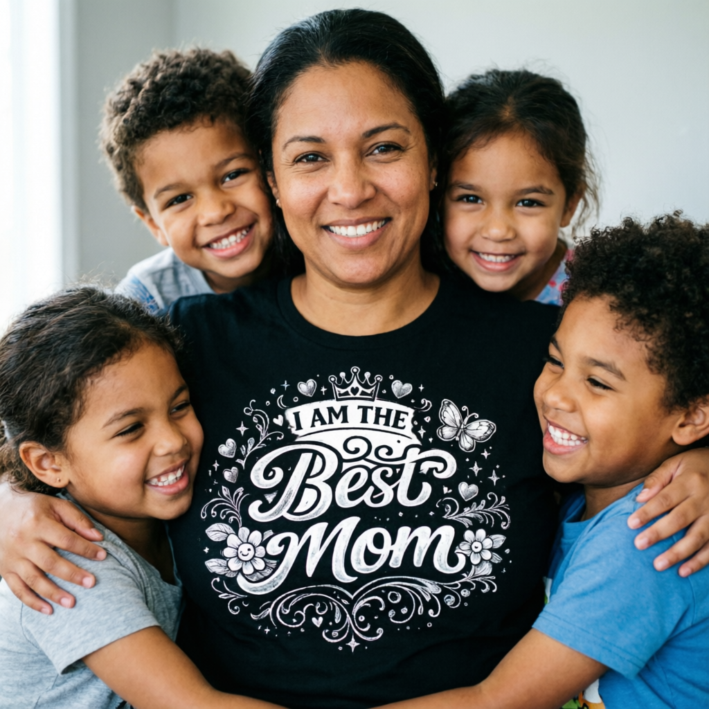 I Am The Best Mom Ornate Design Unisex Tee