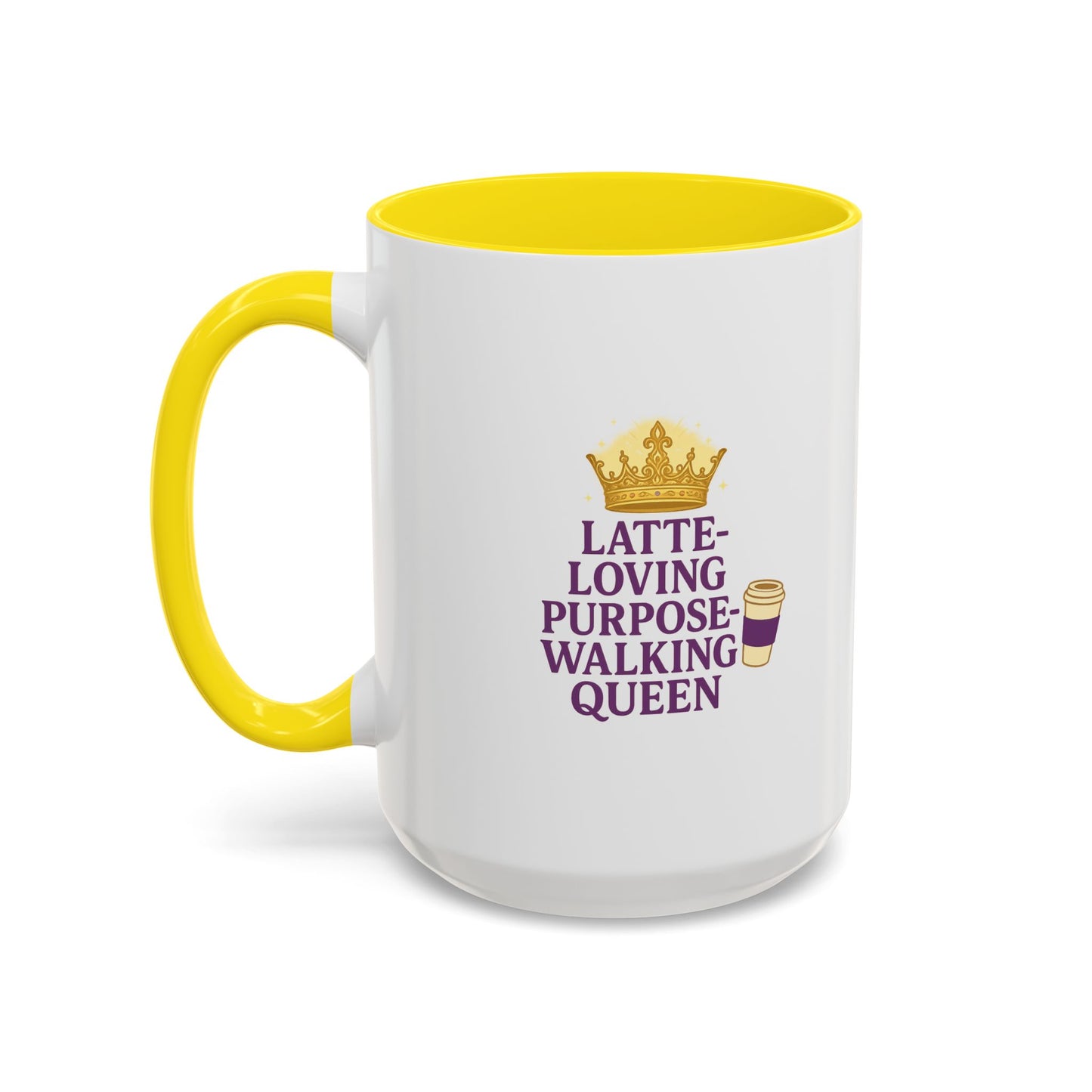 Latte-Loving Queen Coffee Mug - Perfect for Coffee Lovers, Birthday Gift, Personalized Kitchen Decor, Mother's Day Gift, Fun Office Mug
