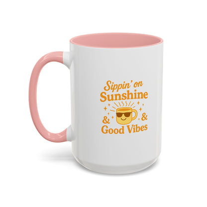 Sipping on Sunshine Coffee Mug - Brighten Your Morning Routine