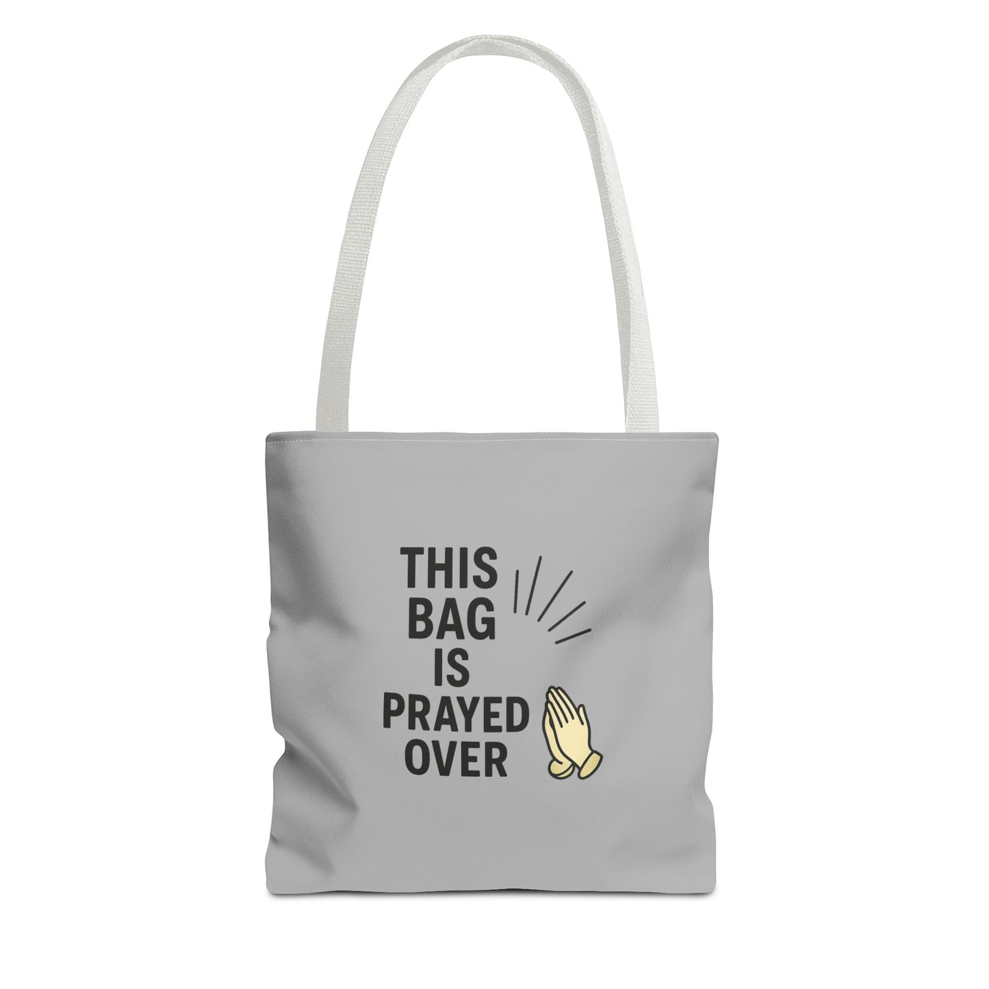 Prayed Over Tote Bag, Spiritual Gift, Christian Tote, Faith Bag, Church Accessory, Inspirational Shopper