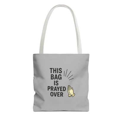 Prayed Over Tote Bag, Spiritual Gift, Christian Tote, Faith Bag, Church Accessory, Inspirational Shopper