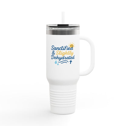 Sanctified & Slightly Dehydrated Insulated Travel Mug | 40oz Tumbler for Faith and Hydration | Perfect Gift for Christian Friends, [...]
