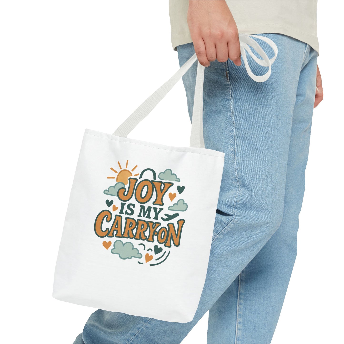 Joyful Carryall Tote Bag | Eco-Friendly Shopper | Perfect for Gifts, Organizing, Travel, Beach Days, and Everyday Errands