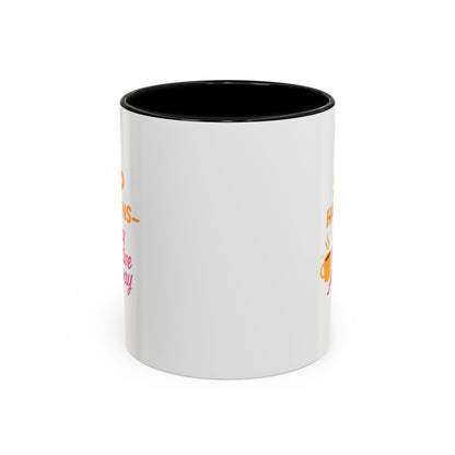 Sip Happens Coffee Mug - Stay Positive Anyway, Gift for Coffee Lovers, Inspirational Mug, Office Decor, Fun Kitchenware