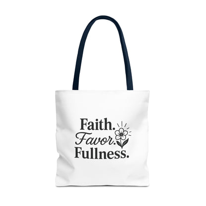 Faith-Inspired Tote Bag for Daily Essentials, Eco-Friendly Shopping Bag, Motivational Quote Tote, Spiritual Gift, Everyday Use