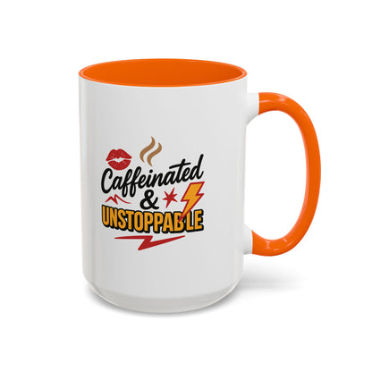 Caffeinated & Unstoppable Coffee Mug - Fun Gift for Coffee Lovers, Cute Office Decor, Motivational Drinkware, Perfect for Birthdays, [...]