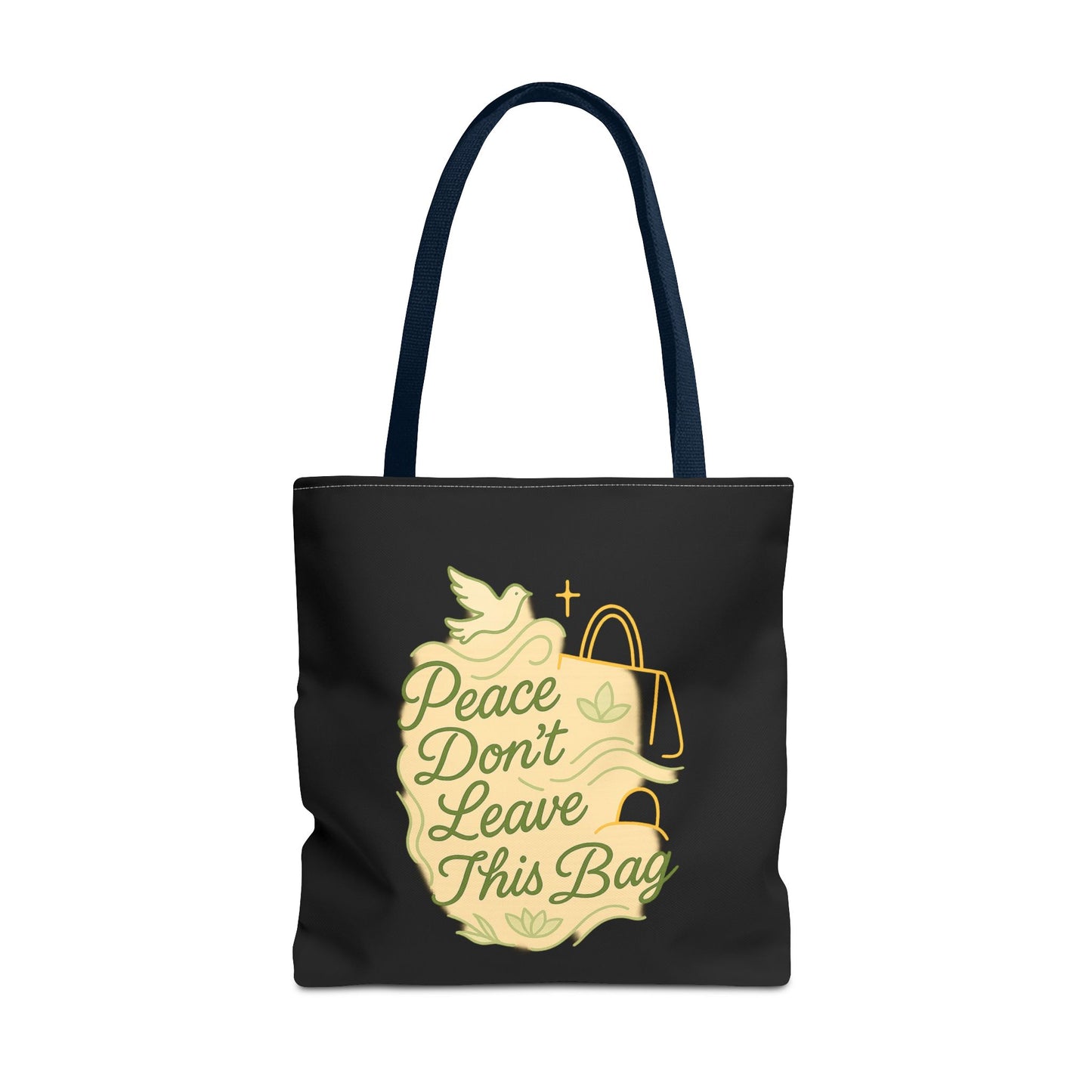 Peaceful Spirit Tote Bag, Eco-Friendly Canvas Bag, Stylish Shopping Bag, Inspirational Gift, Everyday Tote, Faith-Based Accessory