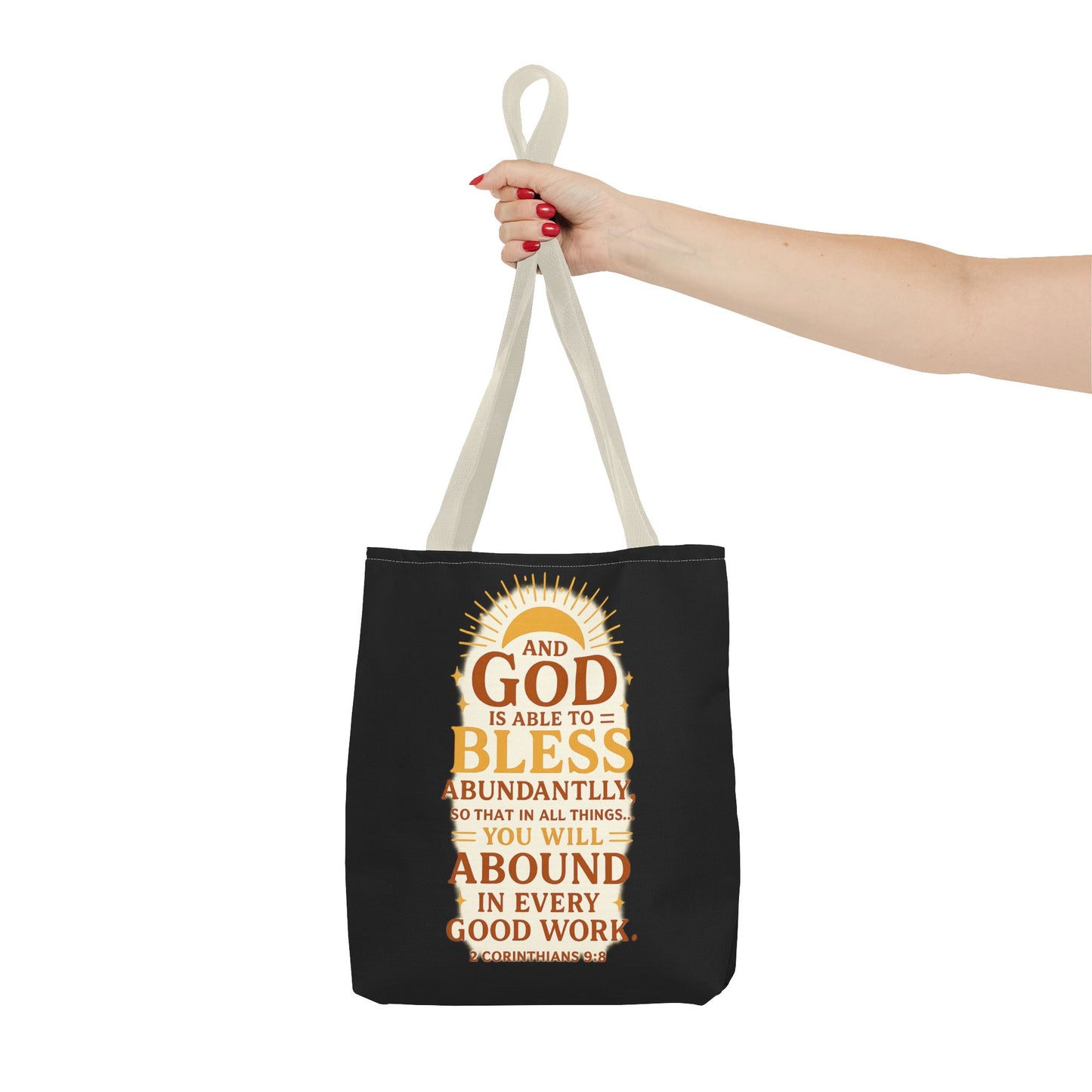 Faith-Inspired Tote Bag, Inspirational Gift, Christian Decor, Church Outing, Everyday Use, Scripture Tote
