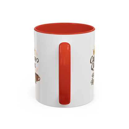 Caffeine Queen Coffee Mug | Holy Routine Gift, Inspirational Cup, Drinkware for Coffee Lovers, Motivational Mug, Morning Routine