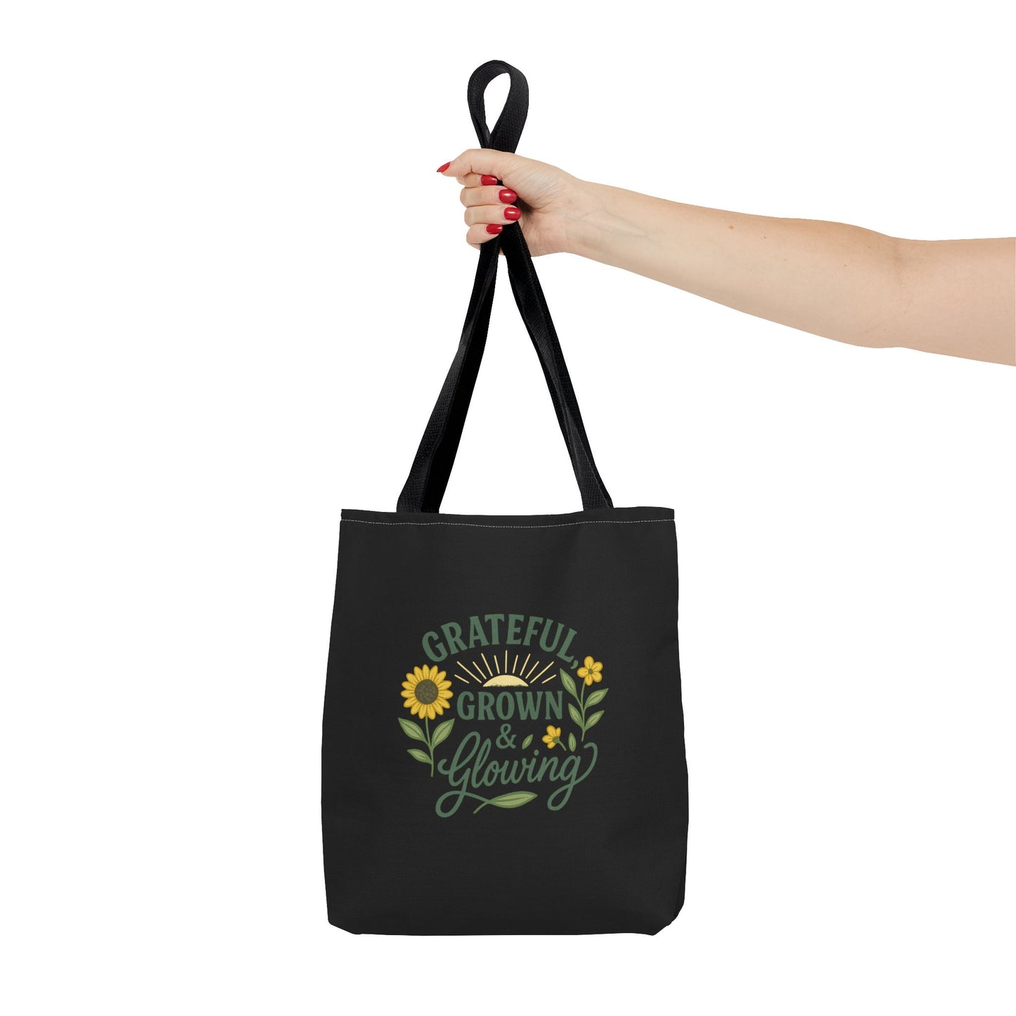 Grateful Grown & Glowing Tote Bag Eco-Friendly Shopper