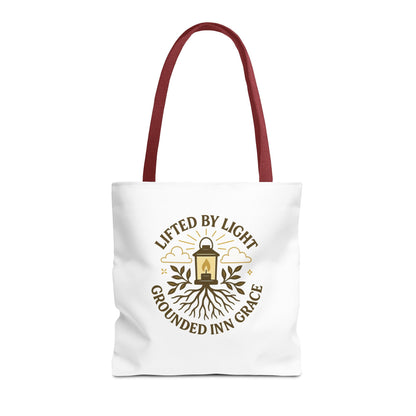 Grounded by Grace Tote Bag, Inspirational Gift, Eco-Friendly Shopping Tote, Spiritual Tote, Unique Artwork, Motivational Bag, Everyday [...]