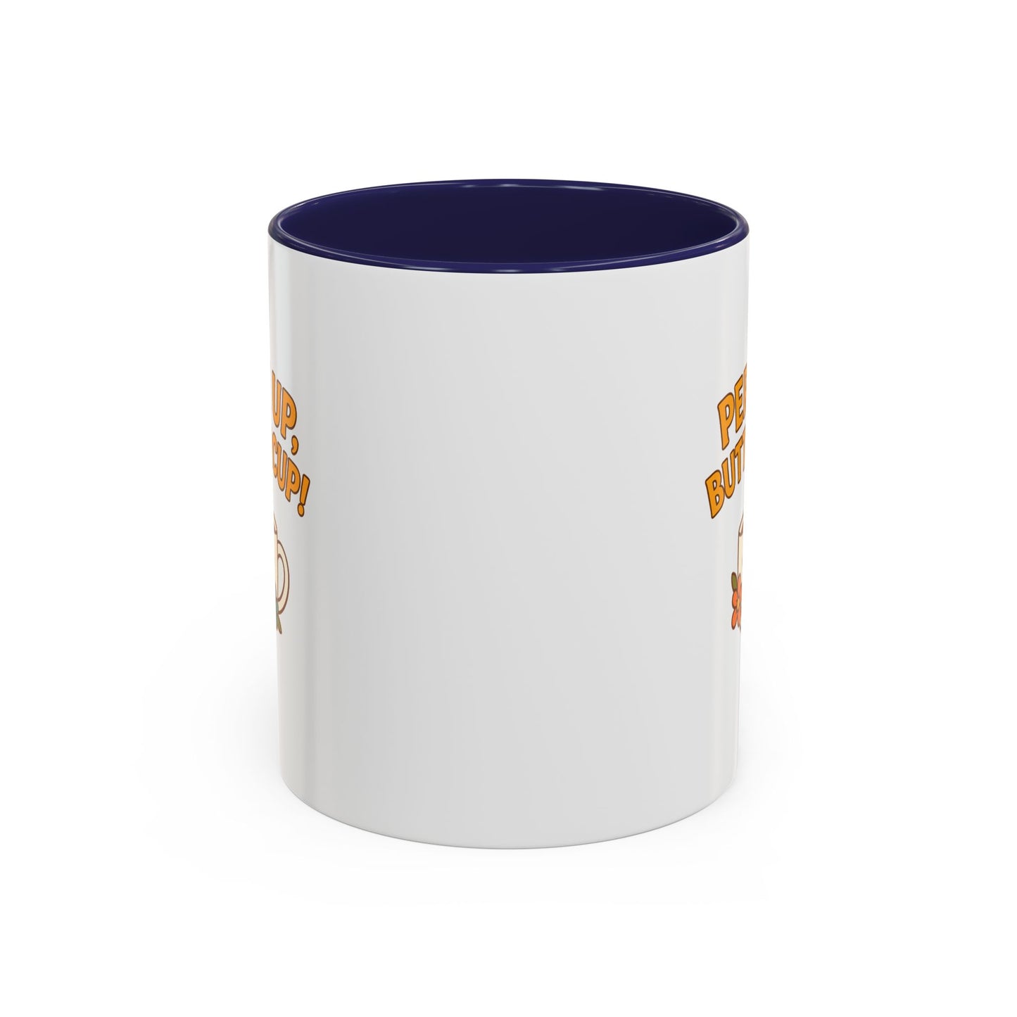 Perk Up, Buttercup! Cute Accent Coffee Mug for Daily Motivation, Gift for Coffee Lovers, Home Office Decor, Floral Tea Cup