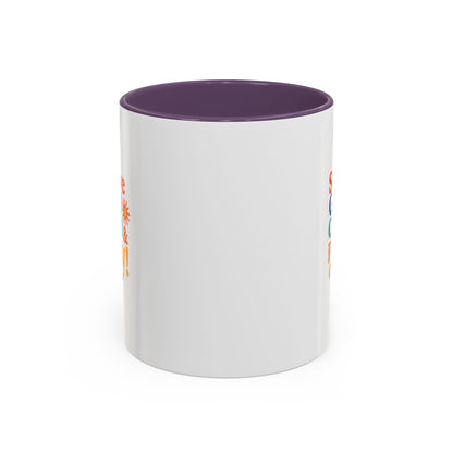 Serve God, Chill & Pray Accent Coffee Mug (11, 15oz)