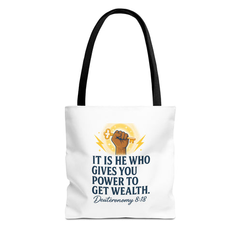 Empowering Inspirational Tote Bag, Motivational Bag, Gifts for Motivated Individuals, Scripture Tote, Versatile Shopping Bag