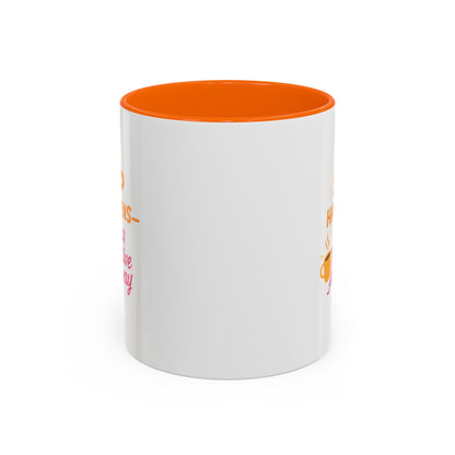 Sip Happens Coffee Mug - Stay Positive Anyway, Gift for Coffee Lovers, Inspirational Mug, Office Decor, Fun Kitchenware