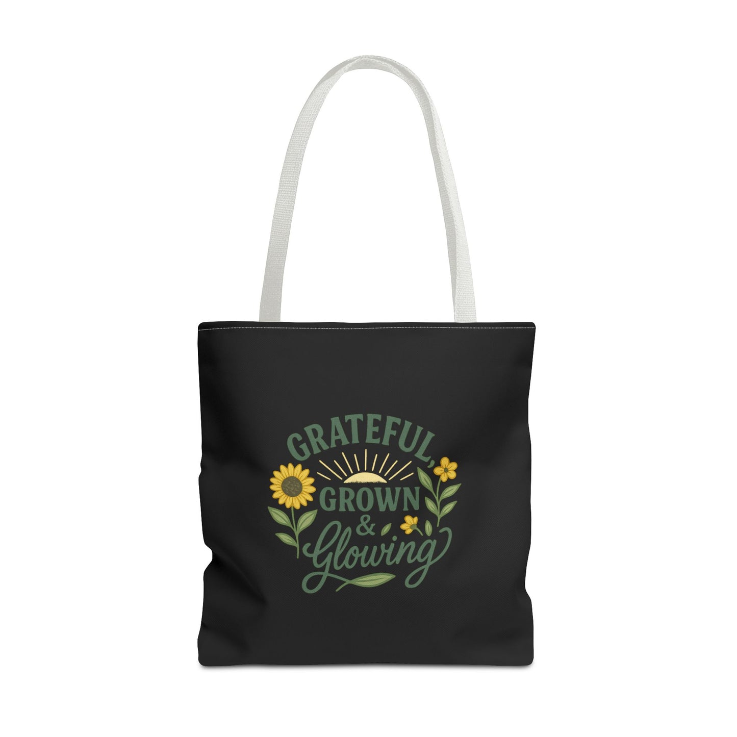 Grateful Grown & Glowing Tote Bag Eco-Friendly Shopper