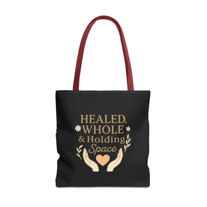 Spiritual Healing Tote Bag, Eco-Friendly Shopping Bag, Inspirational Gift, Reusable Market Tote, Mindfulness Carrier