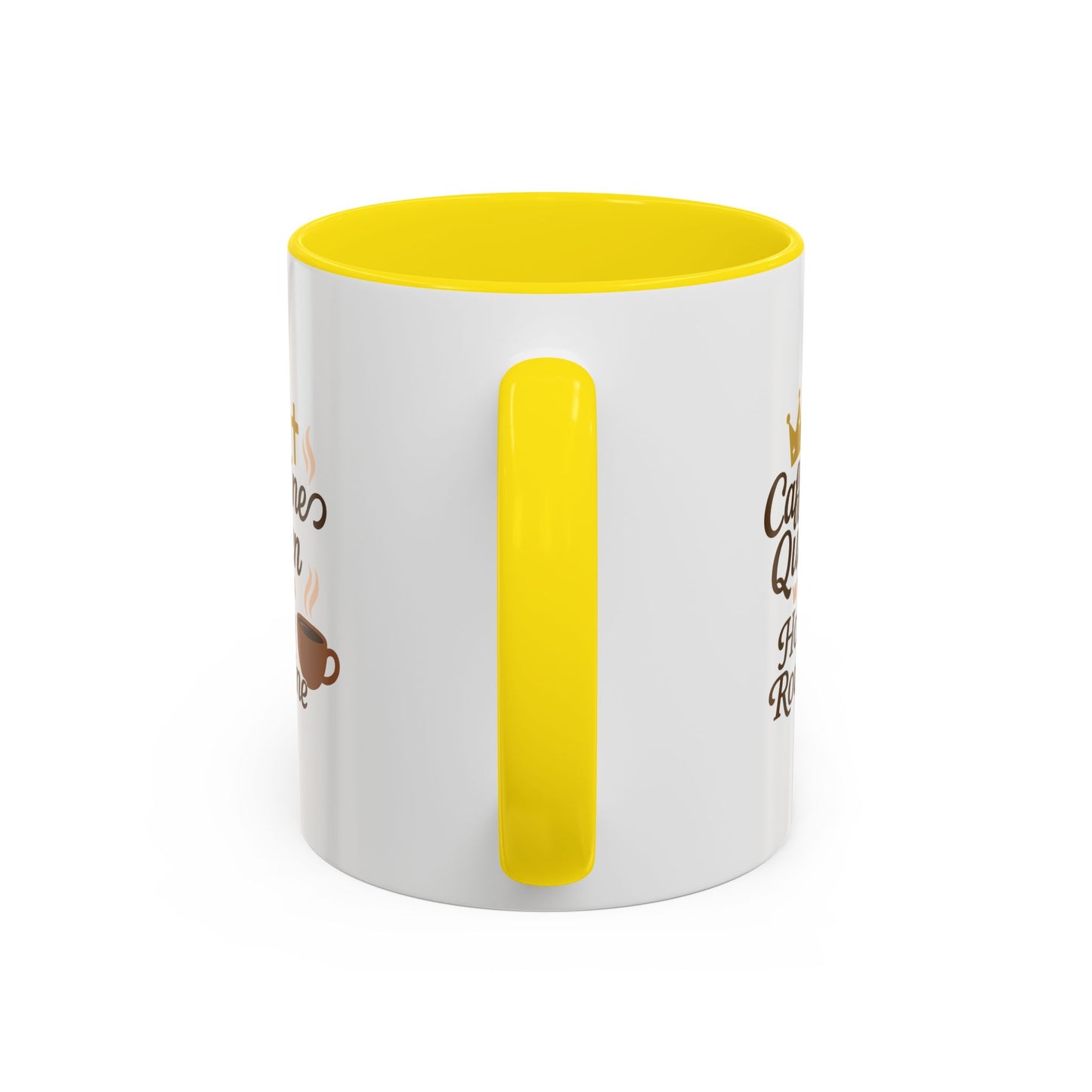 Caffeine Queen Coffee Mug | Holy Routine Gift, Inspirational Cup, Drinkware for Coffee Lovers, Motivational Mug, Morning Routine
