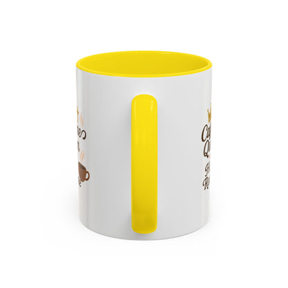 Caffeine Queen Coffee Mug | Holy Routine Gift, Inspirational Cup, Drinkware for Coffee Lovers, Motivational Mug, Morning Routine