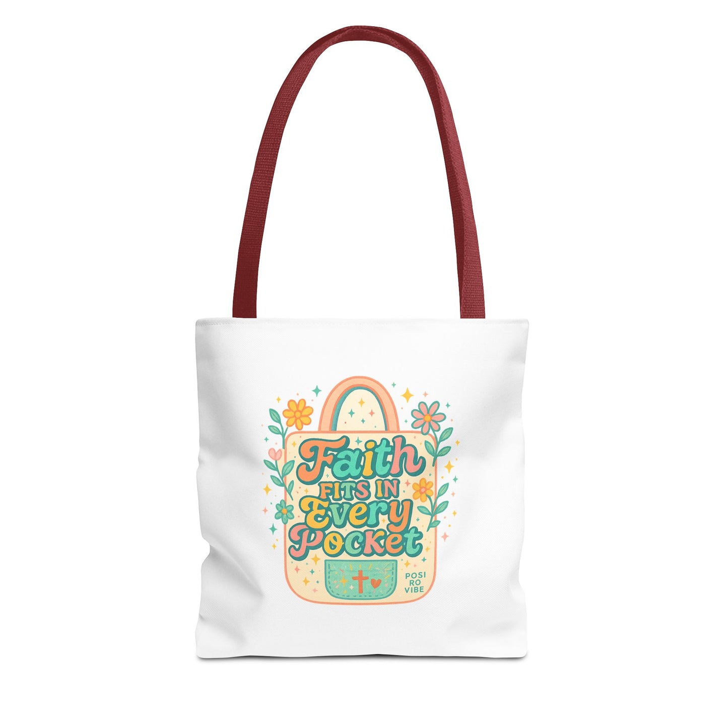 Faith-Inspired Tote Bag for Everyday Use, Shopping, Gifts, Beach, Eco-Friendly, Floral Design