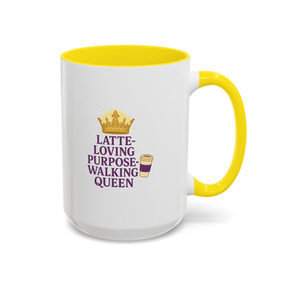 Latte-Loving Queen Coffee Mug - Perfect for Coffee Lovers, Birthday Gift, Personalized Kitchen Decor, Mother's Day Gift, Fun Office Mug