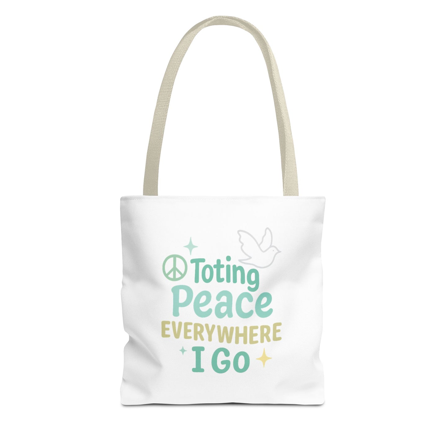 Peaceful Reusable Tote Bag