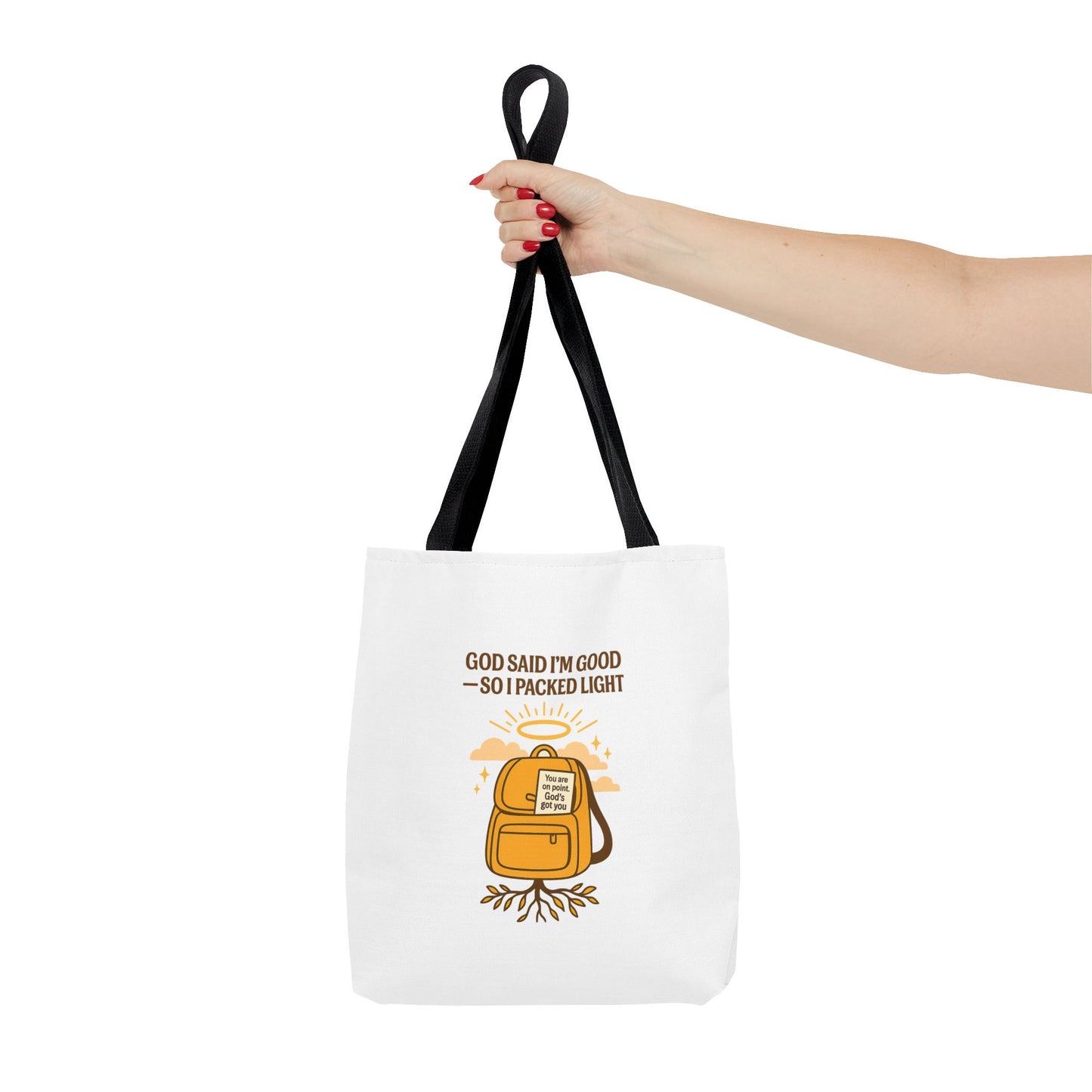 Inspirational Tote Bag - 'God Said I'm Good' Quote, Motivational Gift, Reusable Shopping Bag, Eco-Friendly Accessory, Everyday Use
